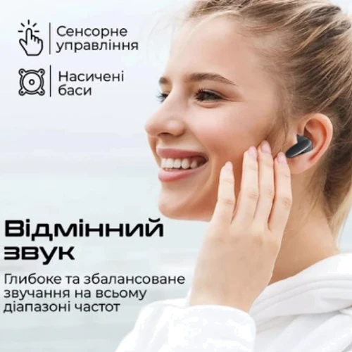 Навушники Promate Lush Black (lush.black): Додатково TWS наушники