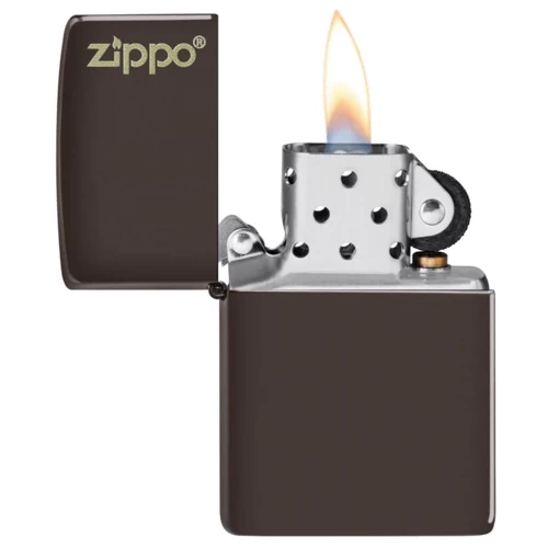 Запальничка Zippo (Зіппо) Reg Brown Matte Logo 49180ZL фото 6
