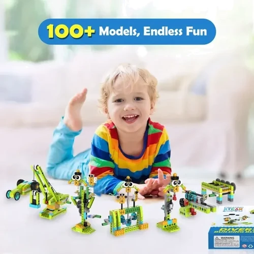 Конструктор Makerzoid Diverse Building Blocks (MKZ-BK-DB): Кількість деталей, шт. 370
