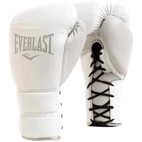Боксерські рукавички Everlast Powerlock 2 Pro Lace білий Уні 12 унцій (896910-70-812)
