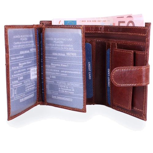 Чоловіче портмоне Buffalo Wild коричневе (DNKD1072L-VTU-brown): Тип Портмоне