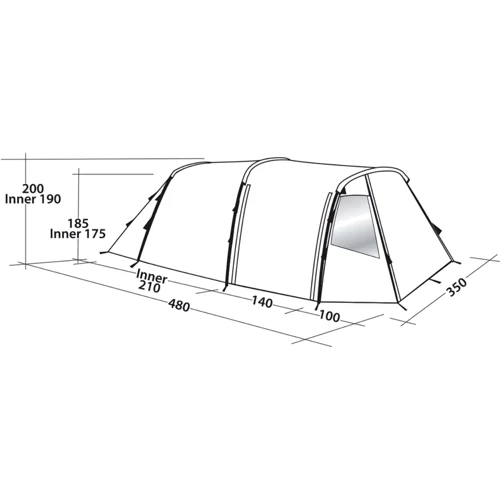 Палатка Easy Camp Huntsville 600 Green/Grey (120408)