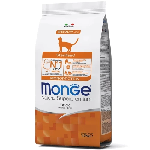 Сухой корм для котов Monge Cat Sterilised с уткой 1.5 кг (70011952)