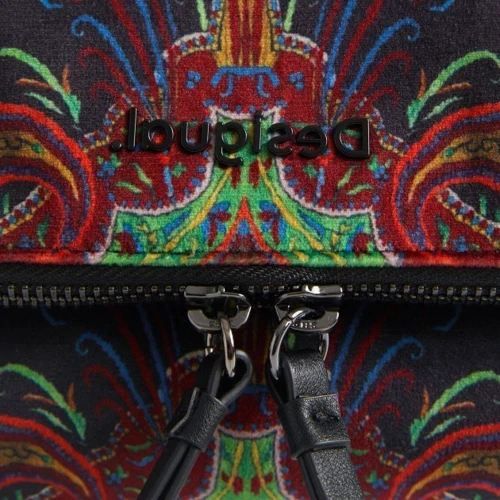 Жіноча сумка через плече Desigual чорна (8445110228371): Тип ручки Без ручки, Со съемным ремнем, На цепочке, Плечевой ремень