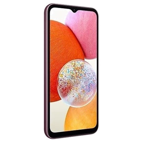 Смартфон Samsung Galaxy A14 4/128GB Dark Red A145F: Процессор Mediatek MT6769 Helio G80 (12 nm) Octa-core (2x2.0 GHz Cortex-A75 & 6x1.8 GHz Cortex-A55) Mali-G52 MC2
