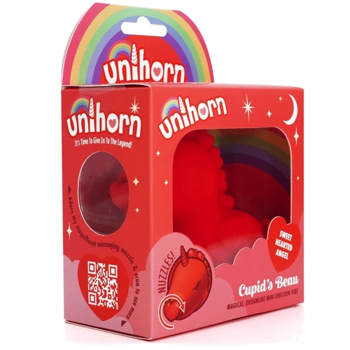 Вібратор-єдиноріжка Unihorn - Cupid's Beau, що масажує язичок-серце