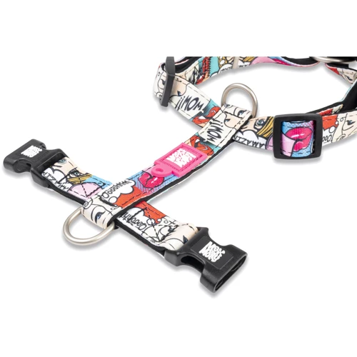 Шлейка для собак Max & Molly Urban Pets H-Harness - Missy Pop/M 2.0 см 53-69 см белая (4894512020900) фото 2