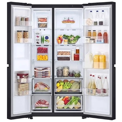 Холодильник Side-by-Side LG GSBV70WBTM: Размеры ВxШxГ, см 179x91.3x73.5
