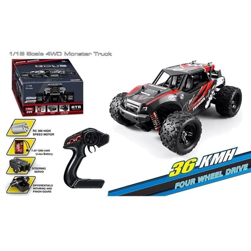 Машина на радиоуправлении: противоударный корпус, резиновые шины (HS 18311)