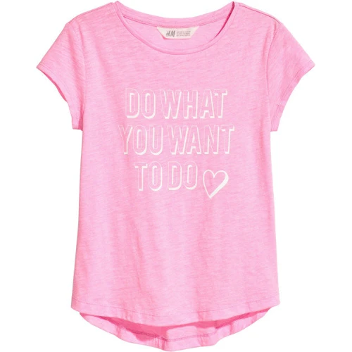 Футболка H & M 5067966 134-140 см рожева