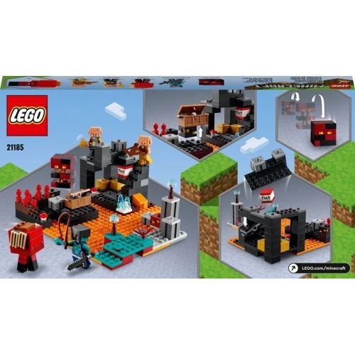 Конструктор LEGO Minecraft Бастион Нижнего мира 300 деталей (21185) фото 9