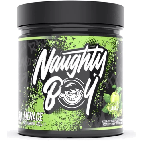 Предтренировочный комплекс Naughty Boy Menace 420 g / 30 servings / Apple Power
