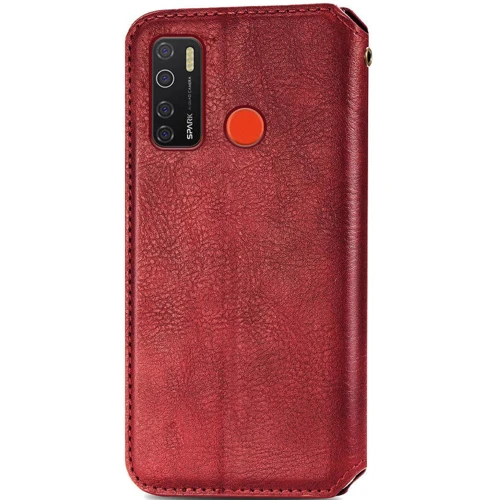 Аксессуар для смартфона Mobile Case Getman Cubic Red for TECNO Spark 5 Pro: Тип чехол-книжка