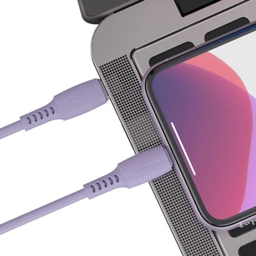 Кабель Baseus Cable USB-C to Lightning Colorful 18W 1.2m Purple (CATLDC-05) фото 5