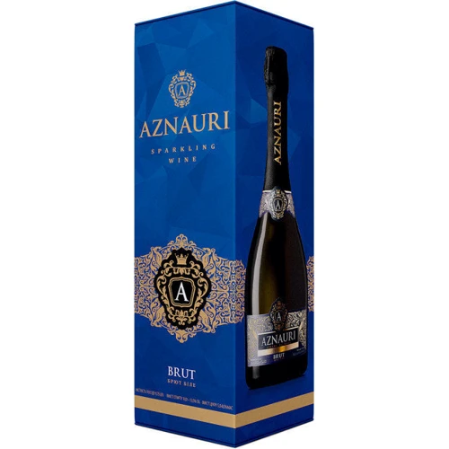 Вино игристое Aznauri белое брют 0.75л 10-13% (PLK4820189290841)