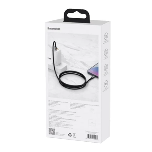 Кабель Baseus Cable USB-C to Lightning Tungsten PD 20W 1m Black (CATLWJ-01) фото 5
