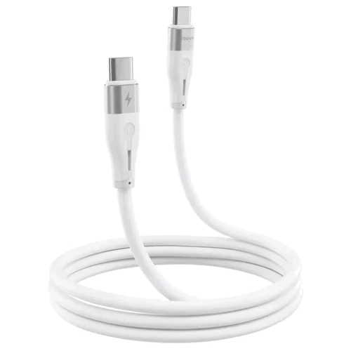 Зарядное устройство Proove Wall Charger USB-C Silicone Power 30W White with USB-C Cable (WCSP30022202): Кабель в комплекте USB-C
