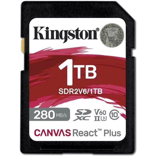 Карта пам'яті Kingston 1TB SDXC Class 10 UHS-II U3 Canvas React Plus (SDR2V6/1TB)