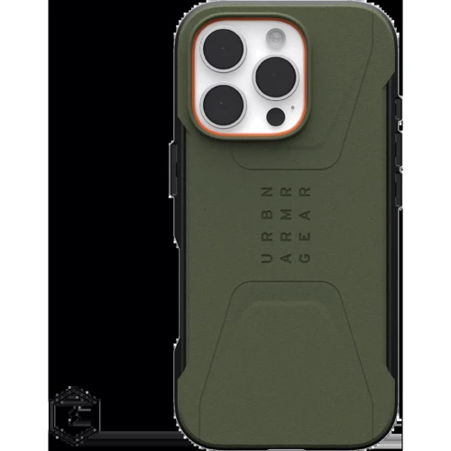 Чехол для iPhone Urban Armor Gear UAG Civilian Magsafe Olive Drab (114444117272) for iPhone 16 Pro