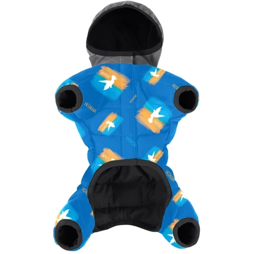 Комбинезон для собак WAUDOG Clothes рисунок Флаг XS30, В 40-43 см, С 27-30 см: Размер животного Маленькие