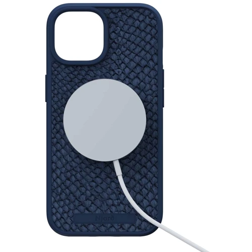 Чехол для iPhone Njord Salmon Leather MagSafe Case Petrol Blue (NA52SL01) for iPhone 15 Plus фото 5