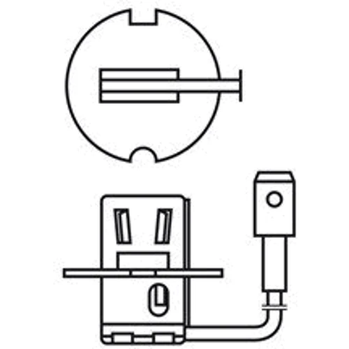 Галогенная автолампа Bosch H3 Pure Light Standart 12V 55W (1987301006) фото 2