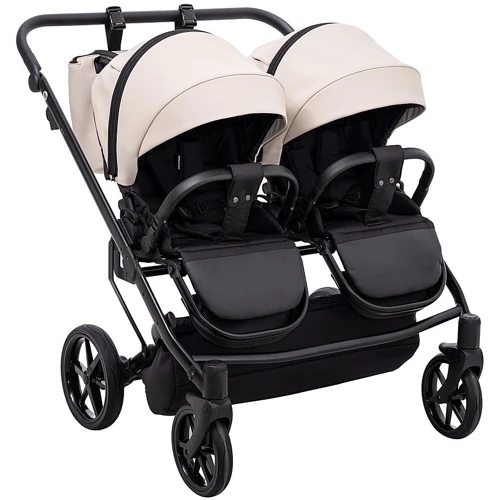 Коляска универсальная для двойни 2 в 1 Adamex Leo Duo Eco SA-7 лате (681144) фото 7