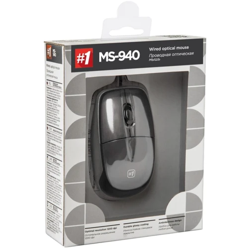 Мышь Defender Optimum MS-940 USB silver (52942): Тип сенсора оптический