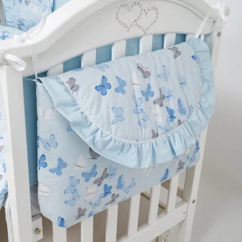 Набор для детской кроватки Twins Romantic Spring collection Butterfly blue голубой 4027-TRS-04