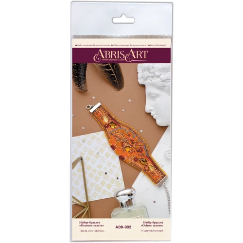 Abrisart ADB-002 Набор для вышивки бисером украшение-браслет Осеннее золото: Производитель Abrisart