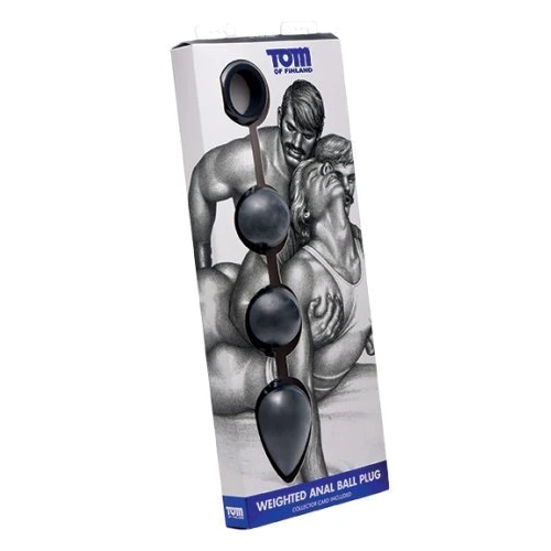 Tom of Finland Weighted Anal Ball Beads - анальные шарики -31,5х5,7см
