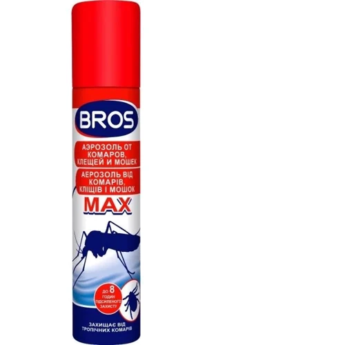 Аерозоль Bros репелентний засіб від кліщів Max 90 мл (5904517324572)
