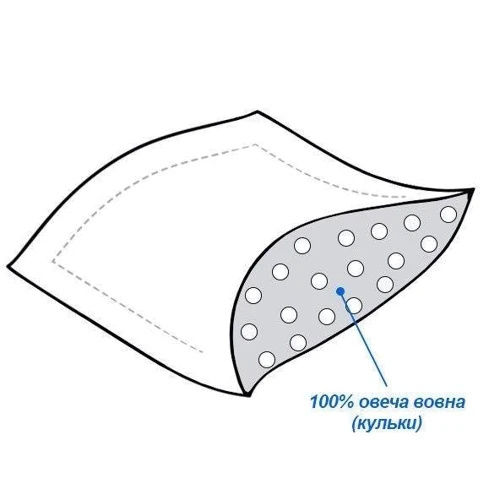 Подушка Billerbeck Лотос 68х68 (1344-15/68): Тип Обычная подушка