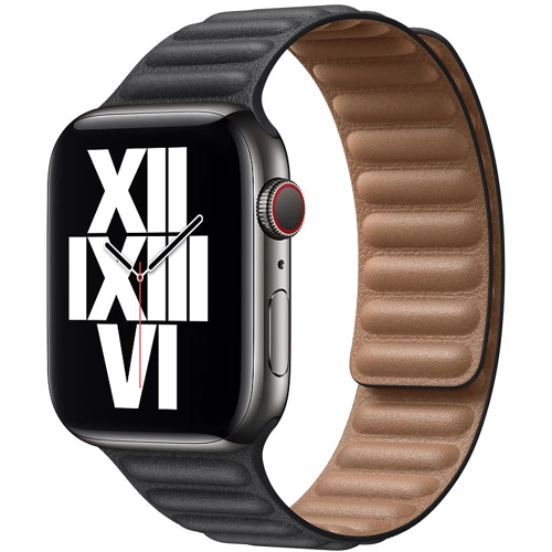 Аксесуар для Watch Apple Leather Link Black Size S / M (MY9M2) for Apple Watch 42 / 44mm