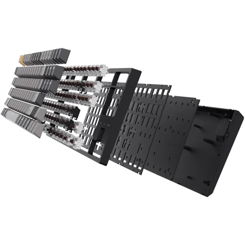 Клавиатура Keychron C1 Pro 87 Key QMK/VIA K pro Brown EN/UKR RGB Black (C1PL3_KEYCHRON): Количество клавиш 87