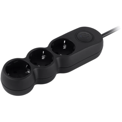 Сетевой фильтр 2E 3 розетки, 10 м, Black (2E-U03VES10MBK): Тип подключения фильтра Евровилка