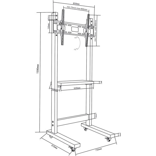 Подставка для ТВ Сектор T7 Black
