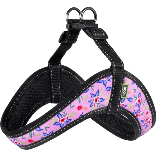 Шлея HiDog Comfort Flowers pink 46-52 см L розовая (139\1020) фото 3