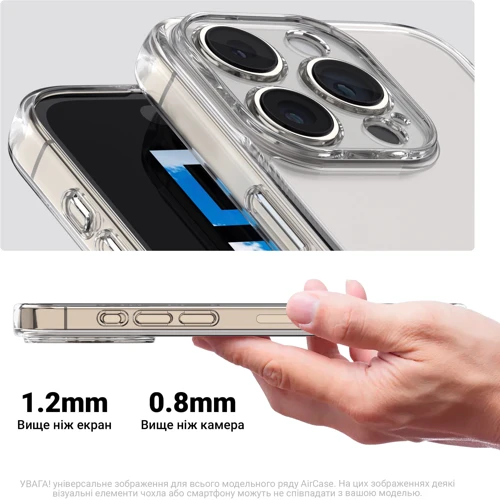 Чехол для телефонов ArmorStandart Air Series Camera cover Transparent for Realme GT 6 / GT 6T / GT Neo 6 / GT Neo 6 SE (ARM77892): Совместимость Realme GT 6 / GT 6T / GT Neo 6 / GT Neo 6 SE