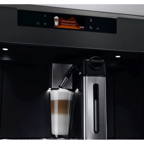 Встраиваемая кофеварка ELECTROLUX KBC85T: Оснащение Съемный лоток для сбора капель, Система самоочистки, Регулировка температуры кофе, Регулировка степени помола, Капучинатор, Встроенная кофемолка, Дисплей
