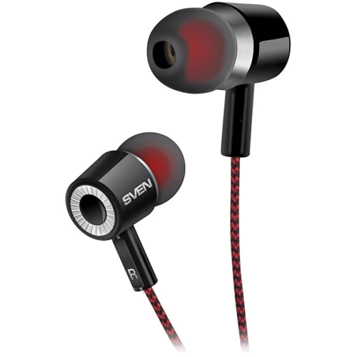 Наушники SVEN E-108 Black-Red: Тип крепления без креплений