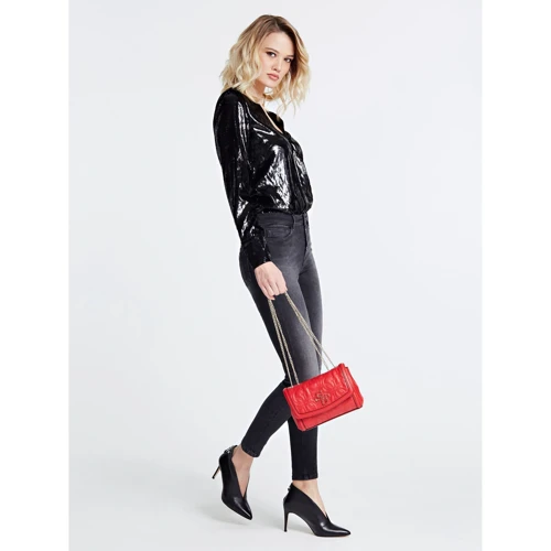 Жіноча сумка через плече Guess New Wave червона (HWVG7475780-RED) Червона: Тип Сумки