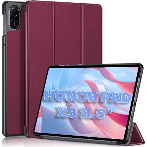 Аксессуар для планшетных ПК BeCover Smart Case Red Wine for Honor Pad X9 (711082): Цвет бордовый