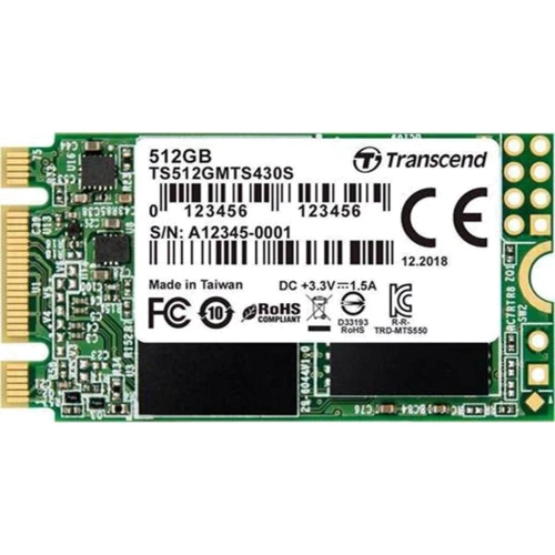 Transcend MTS430S 512 GB (TS512GMTS430S) UA