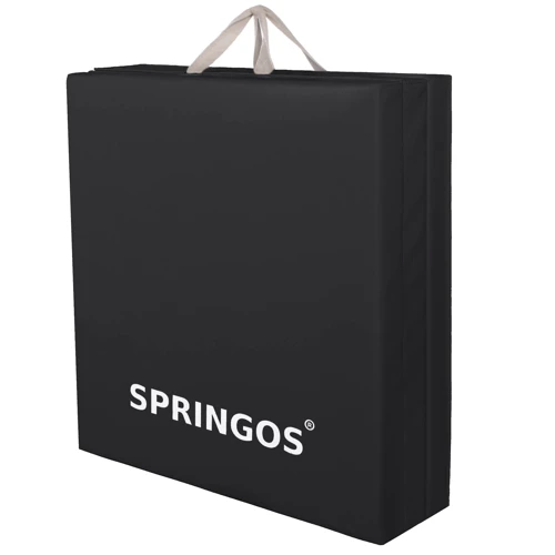 Мат гімнастичний складаний Springos 180 x 60 x 5 см Black (FA0041) фото 6