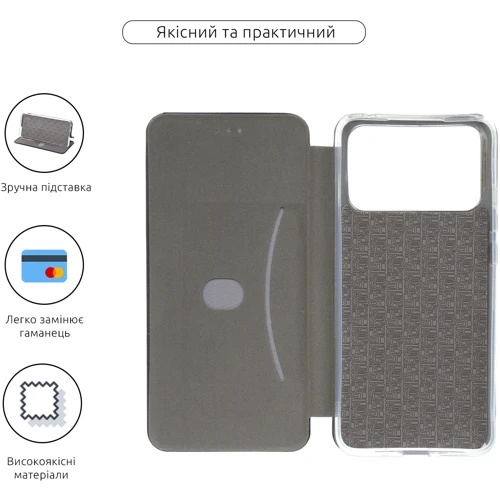 Чохол для телефона Fashion Classy Black for Xiaomi Poco C40: Матеріал Искусcтвенная шкіра