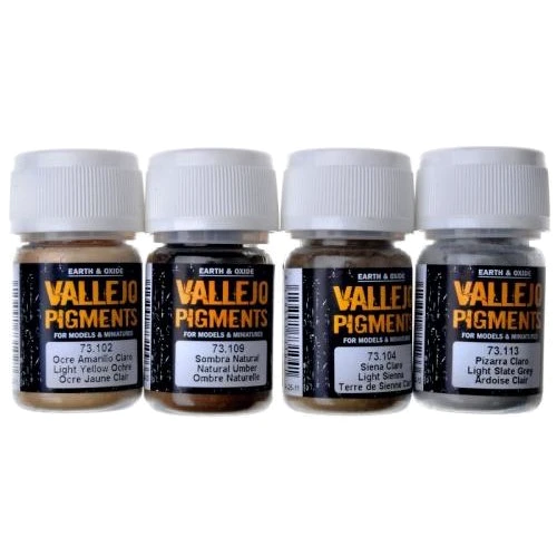 Набор пигментов Vallejo Грязь и песок 4 шт. (VLJ73191): Производитель Vallejo