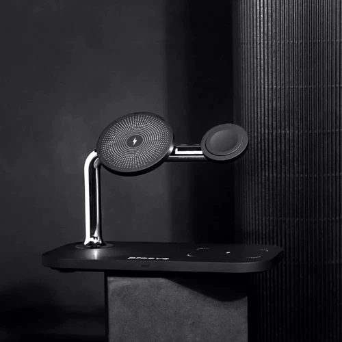 Зарядний пристрій Proove Wireless Charger Magnetic Field 15W Black для iPhone 16 I 15 I 14 I 13 I 12 series, Apple Watch and Apple AirPods: Тип бездротове