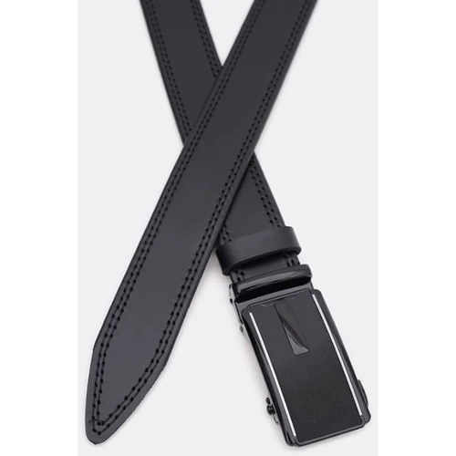 Чоловічий ремінь Borsa Leather чорний (115v1genav35-black): Стать Мужской