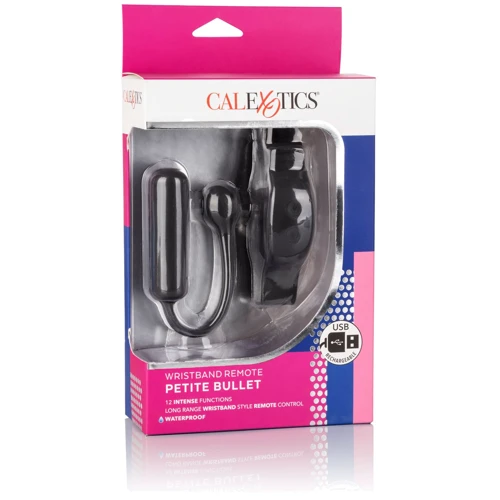 CalExotics Wristband Remote Petite Bullet вибропуля с браслетом, 7x2 см